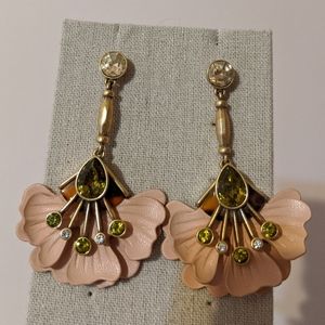 Stella and Dot Rory Floral Drop Earrings